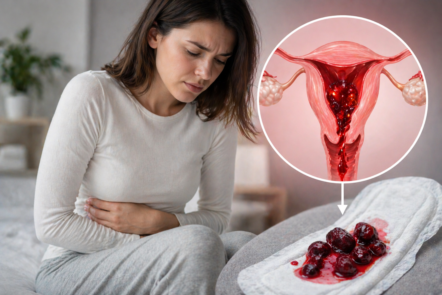 Adet Kanamasında Pıhtı Görülmesi: Ne Zaman Normal, Ne Zaman Uyarı İşareti? 