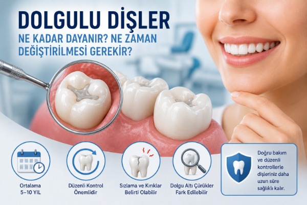 Dolgulu Dişler Ne Kadar Dayanır? Ne Zaman Değiştirilmesi Gerekir?
